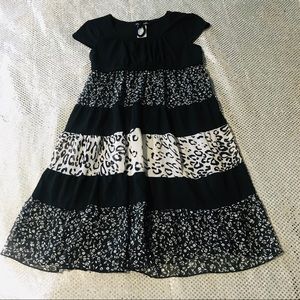 Girls Black And Gray Dress